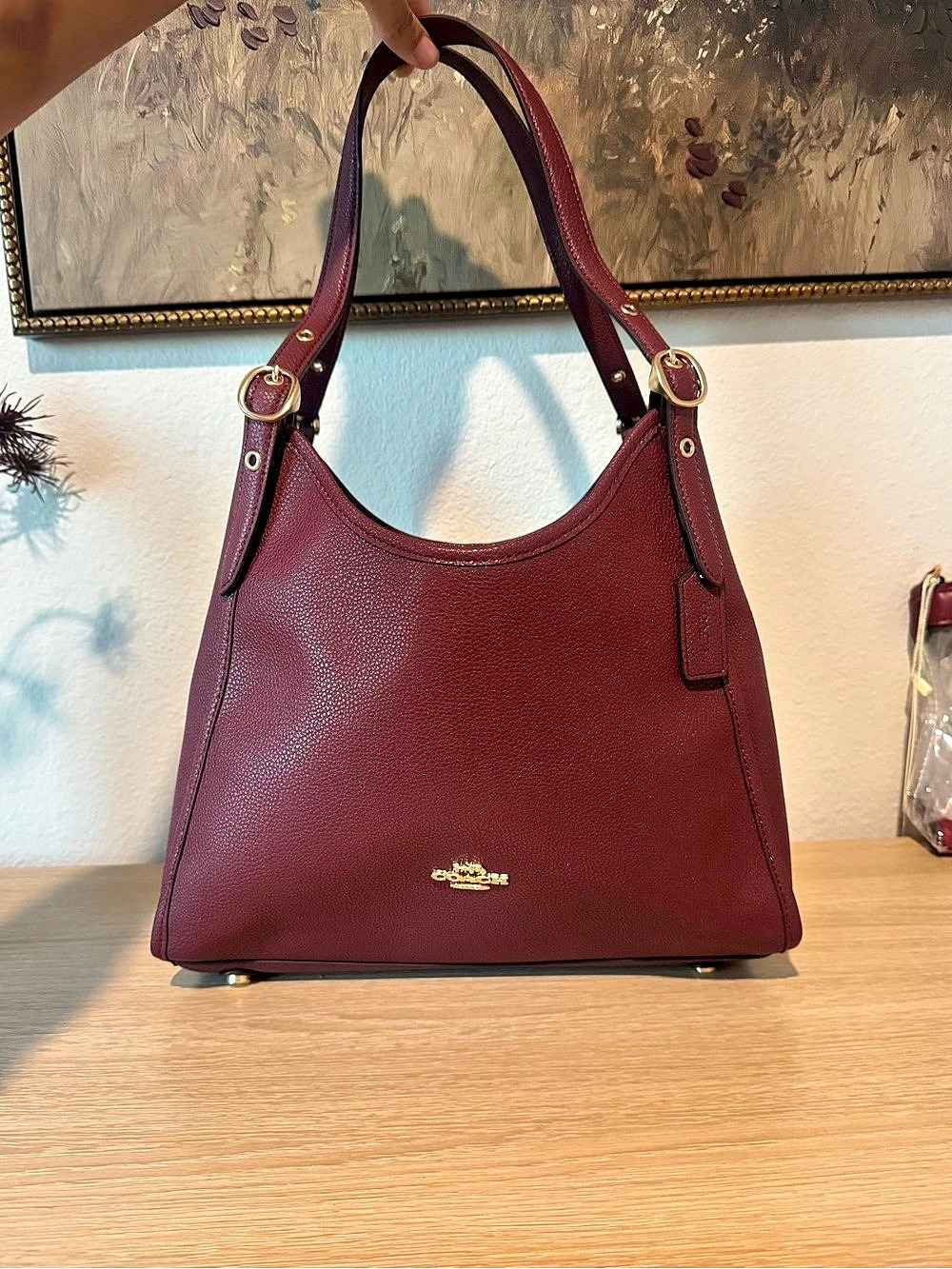 Coach Erin Shoulder Bag Burgundy
